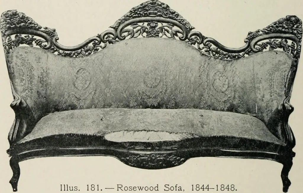 An illustration from Furniture of the olden time, 1913, leaf 237