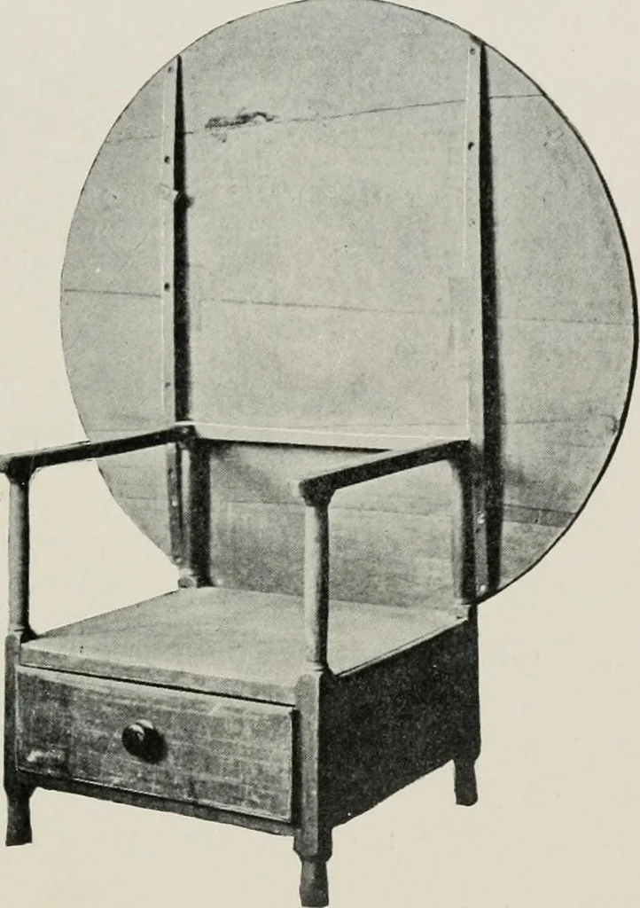 An illustration from Furniture of the olden time, 1913, leaf 240