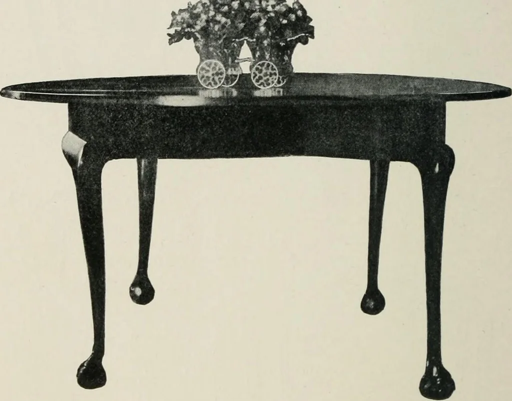 An illustration from Furniture of the olden time, 1913, leaf 249