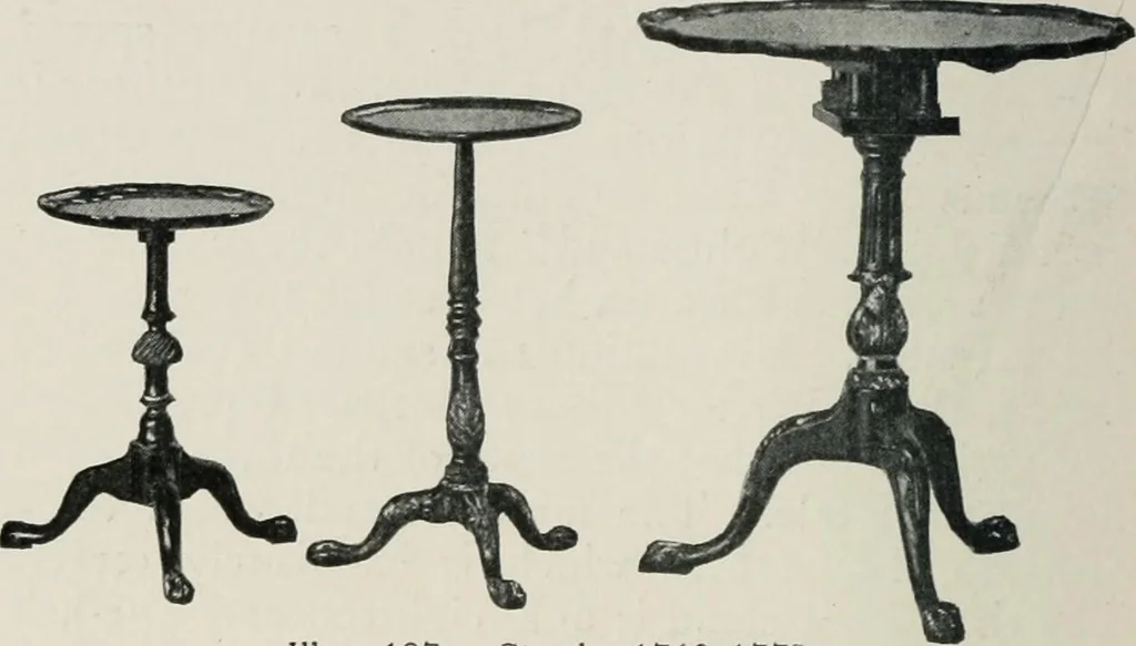 An illustration from Furniture of the olden time, 1913, leaf 255
