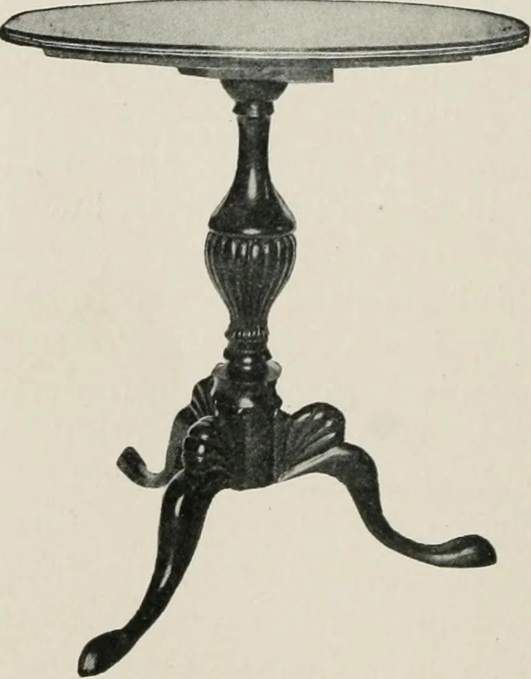An illustration from Furniture of the olden time, 1913, leaf 255