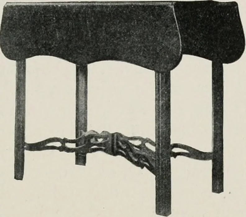 An illustration from Furniture of the olden time, 1913, leaf 258