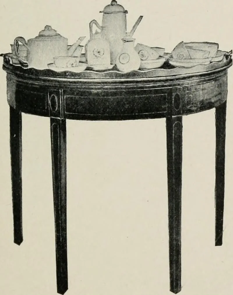 An illustration from Furniture of the olden time, 1913, leaf 258