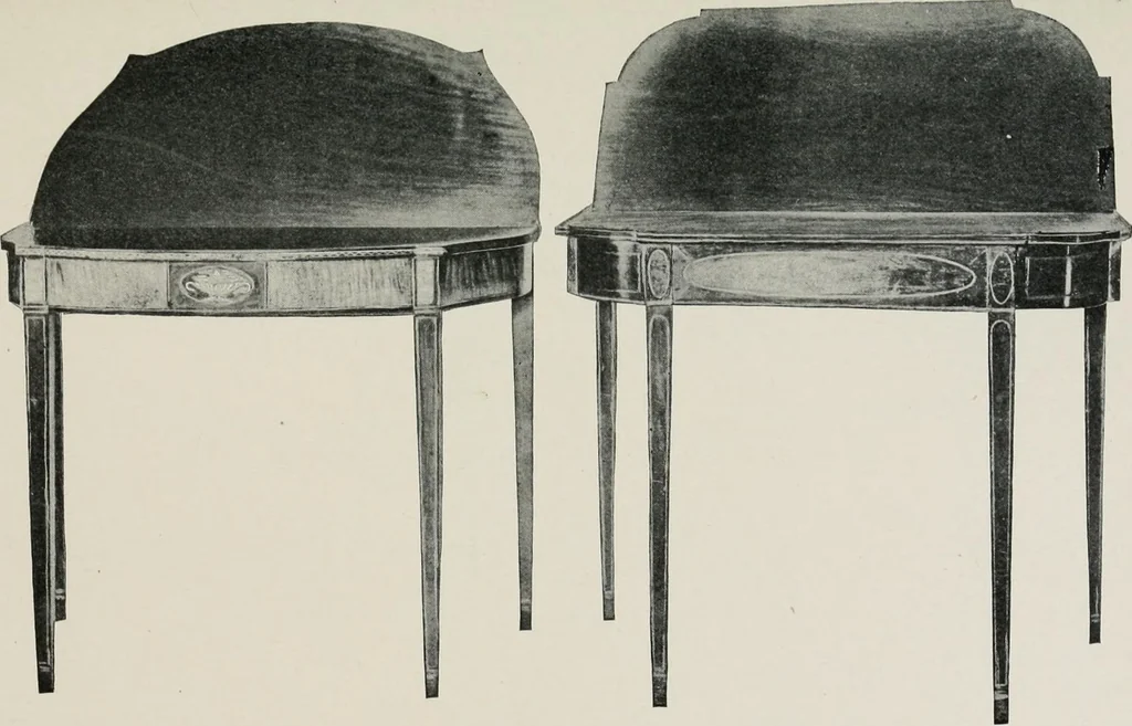 An illustration from Furniture of the olden time, 1913, leaf 260