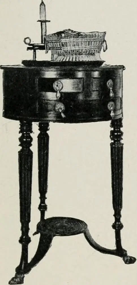 An illustration from Furniture of the olden time, 1913, leaf 264