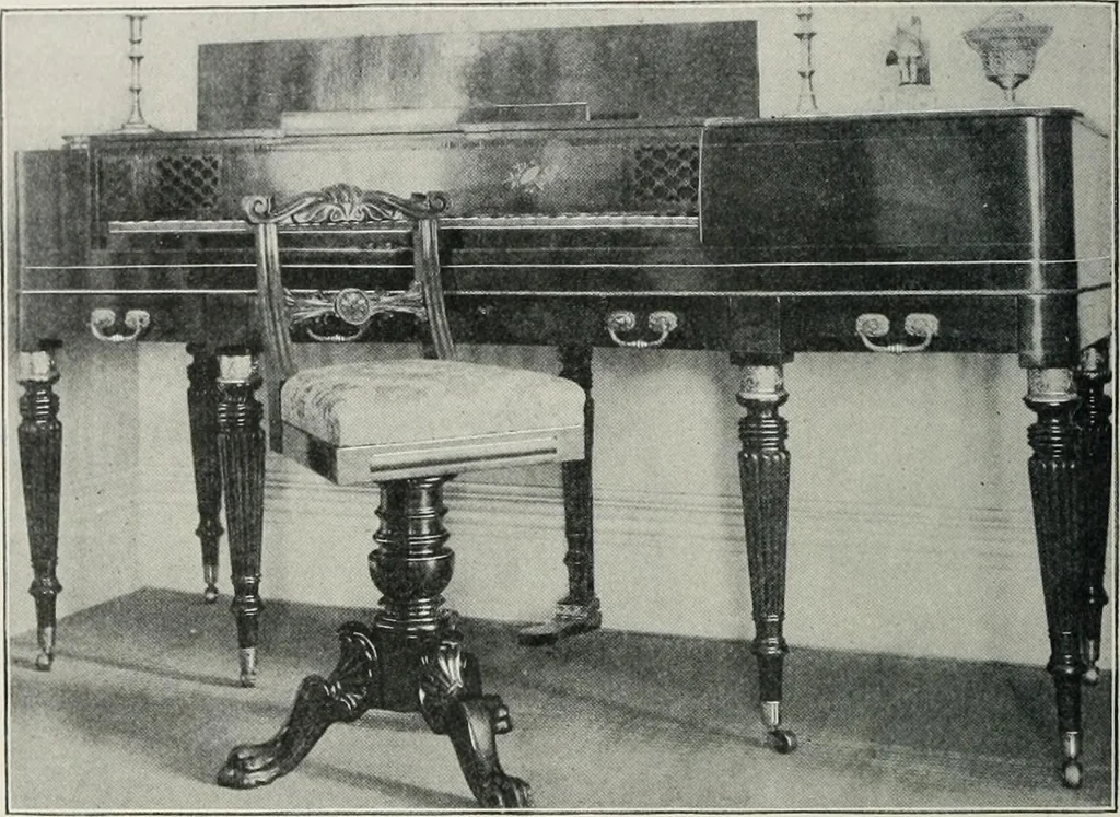 An illustration from Furniture of the olden time, 1913, leaf 285