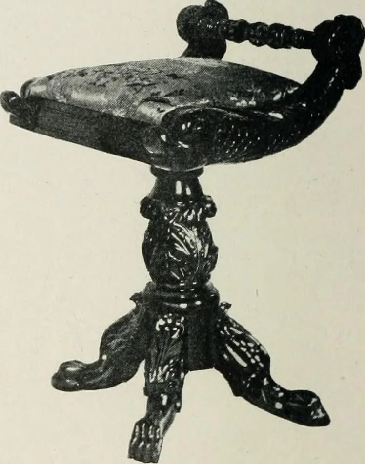 An illustration from Furniture of the olden time, 1913, leaf 293