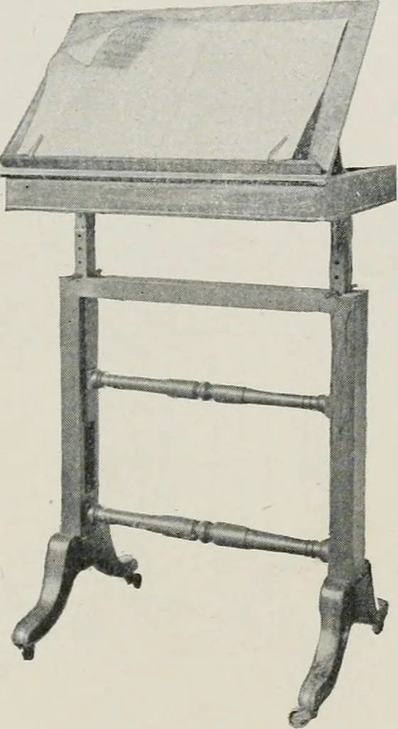 An illustration from Furniture of the olden time, 1913, leaf 296
