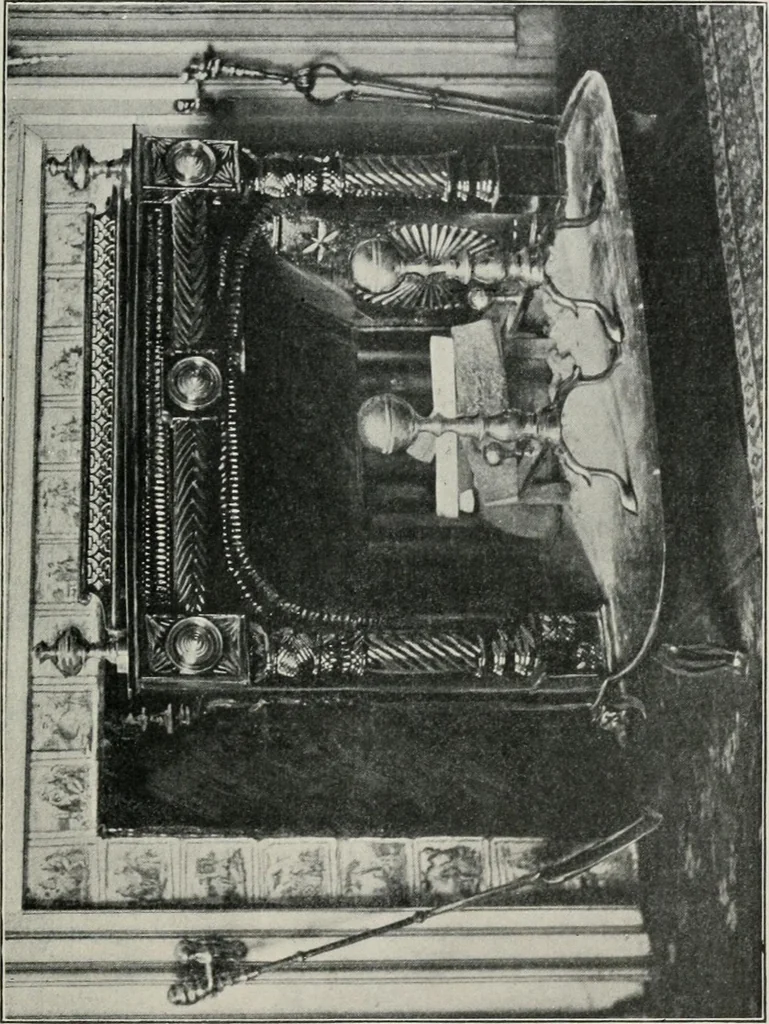 An illustration from Furniture of the olden time, 1913, leaf 320
