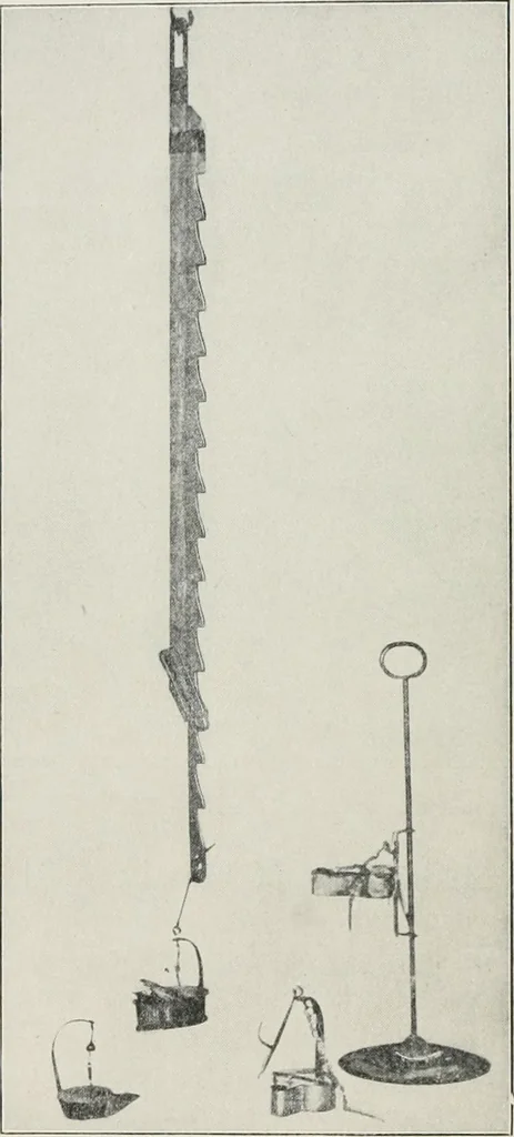An illustration from Furniture of the olden time, 1913, leaf 323