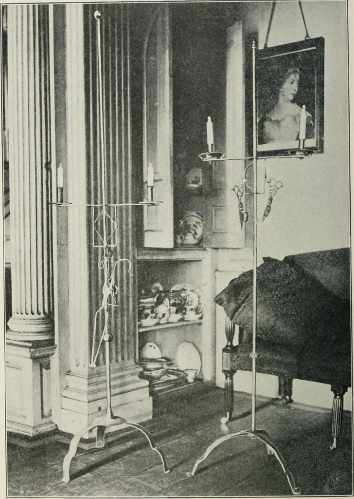 An illustration from Furniture of the olden time, 1913, leaf 325