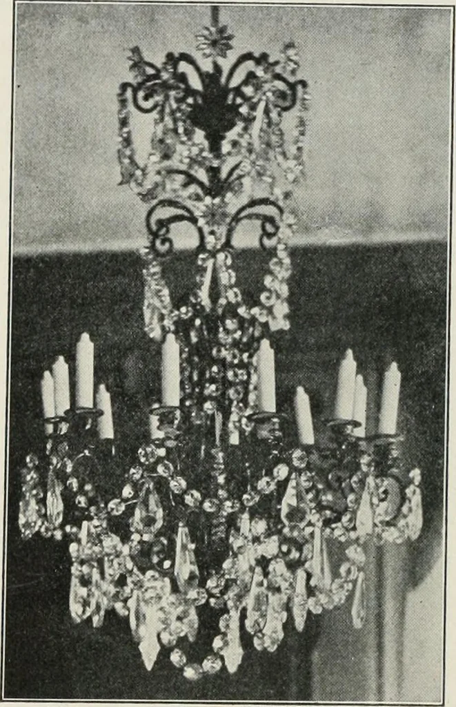 An illustration from Furniture of the olden time, 1913, leaf 329