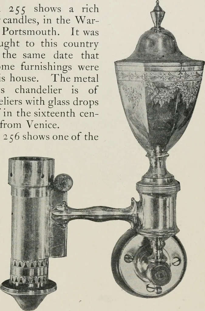 An illustration from Furniture of the olden time, 1913, leaf 330