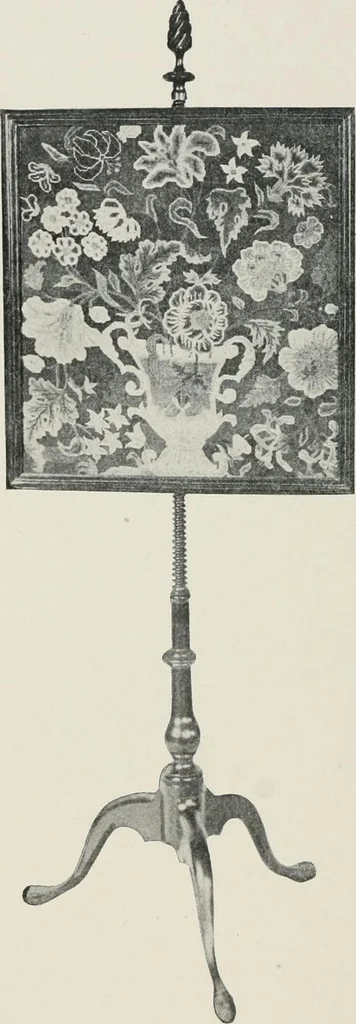An illustration from Furniture of the olden time, 1913, leaf 331
