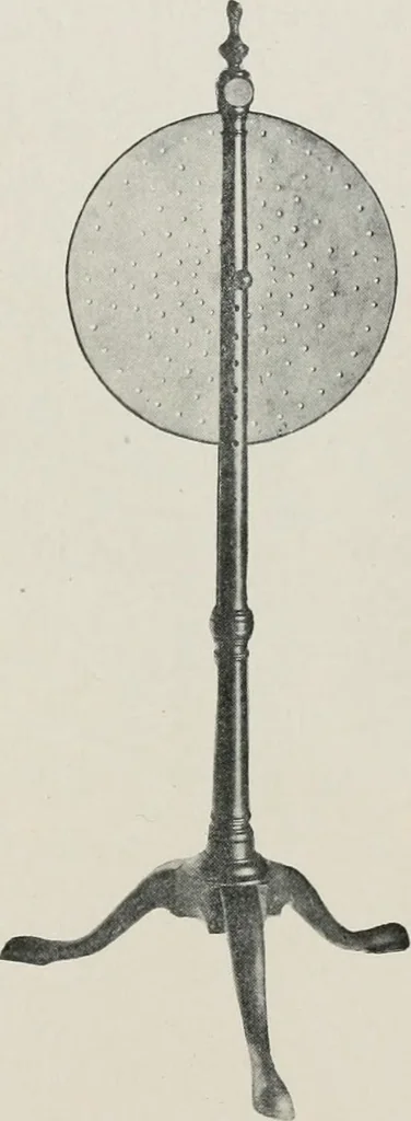 An illustration from Furniture of the olden time, 1913, leaf 332