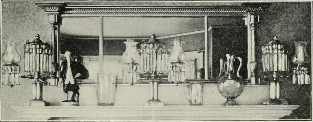 An illustration from Furniture of the olden time, 1913, leaf 334