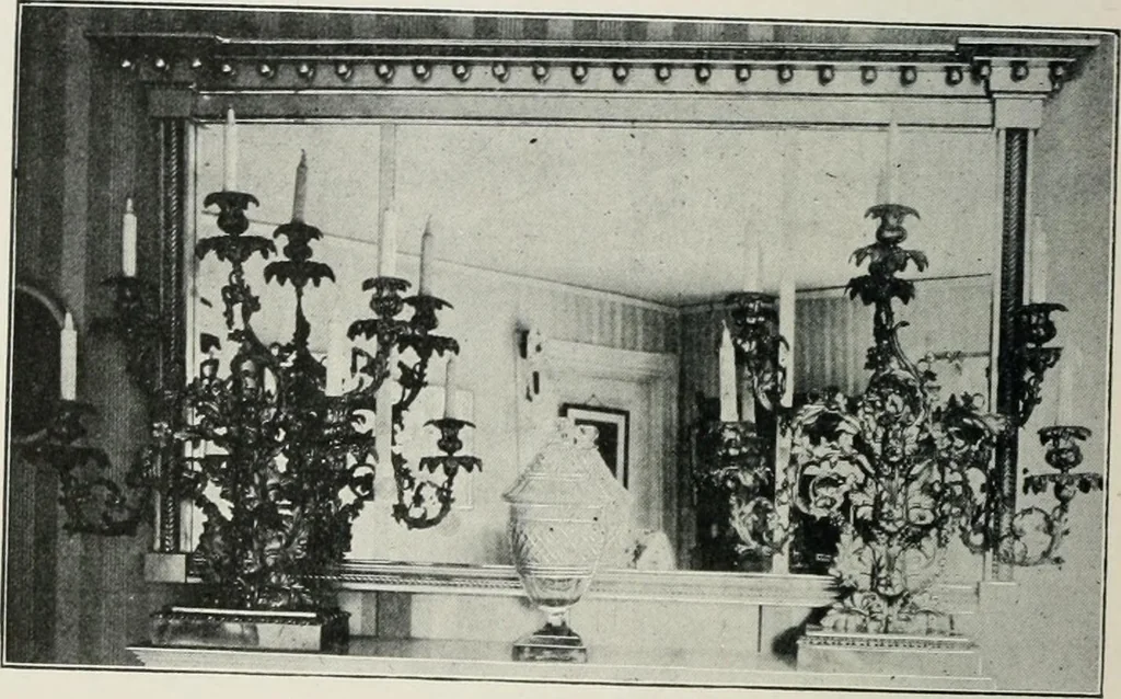 An illustration from Furniture of the olden time, 1913, leaf 335