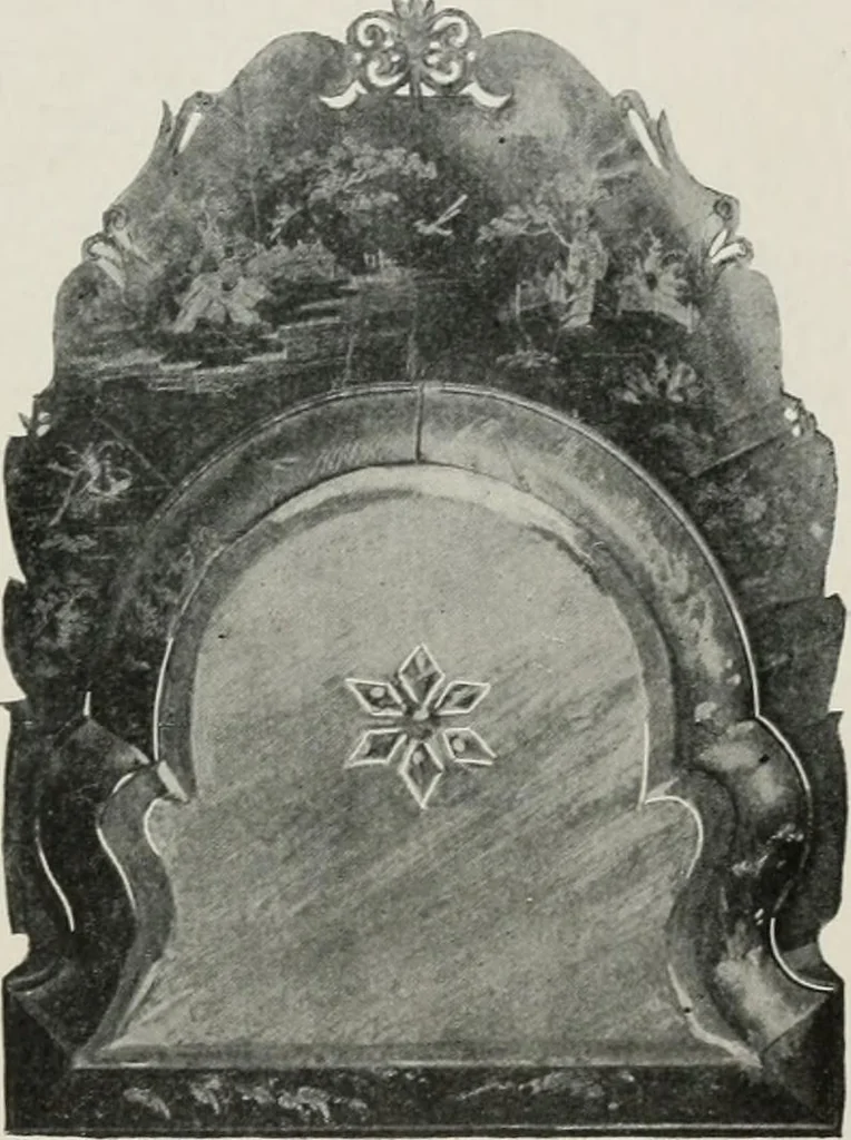 An illustration from Furniture of the olden time, 1913, leaf 360