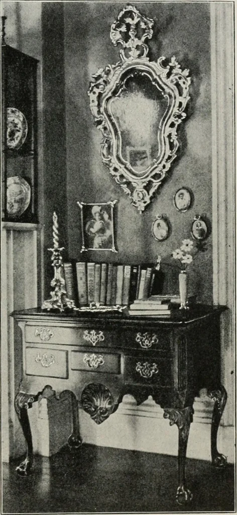 An illustration from Furniture of the olden time, 1913, leaf 362