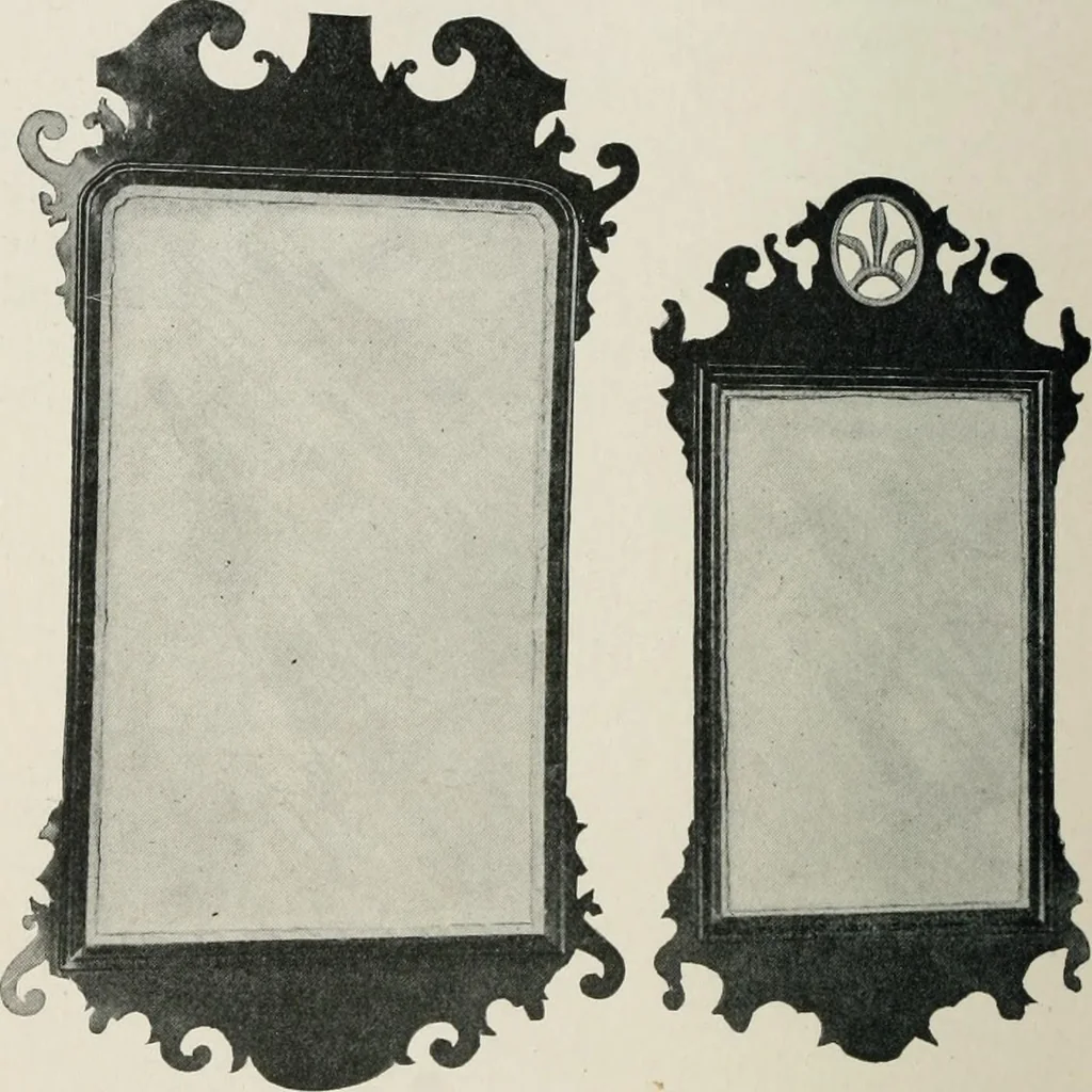 An illustration from Furniture of the olden time, 1913, leaf 373