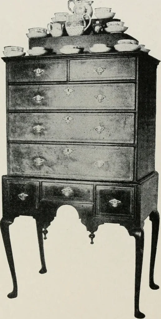 An illustration from Furniture of the olden time, 1913, leaf 48