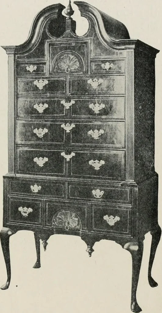 An illustration from Furniture of the olden time, 1913, leaf 50