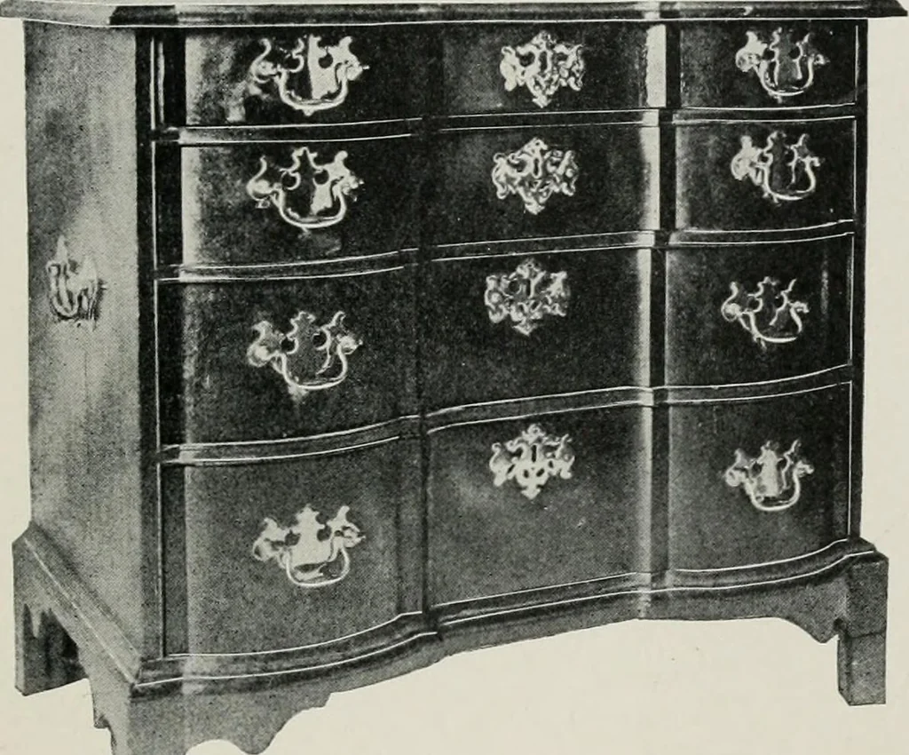 An illustration from Furniture of the olden time, 1913, leaf 64