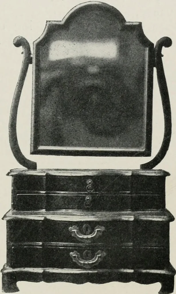 An illustration from Furniture of the olden time, 1913, leaf 72