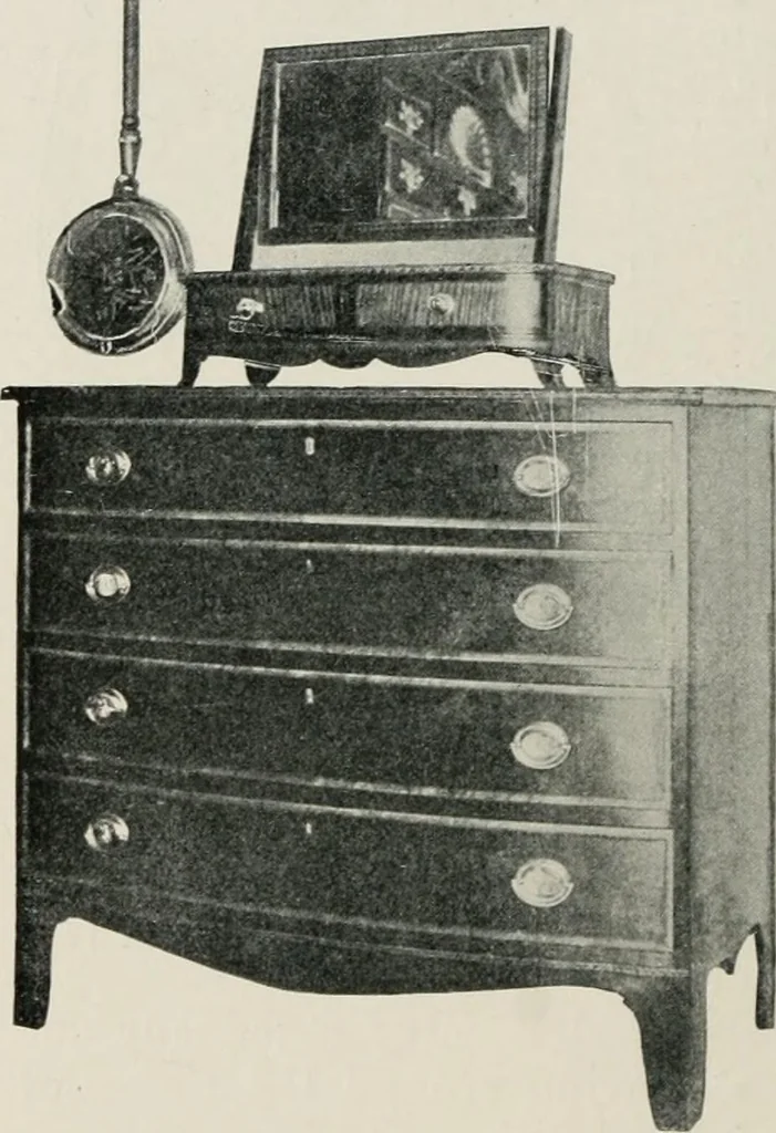 An illustration from Furniture of the olden time, 1913, leaf 73