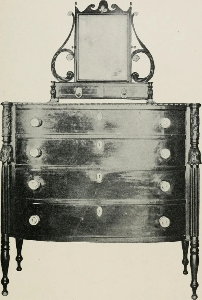 An illustration from Furniture of the olden time, 1913, leaf 74