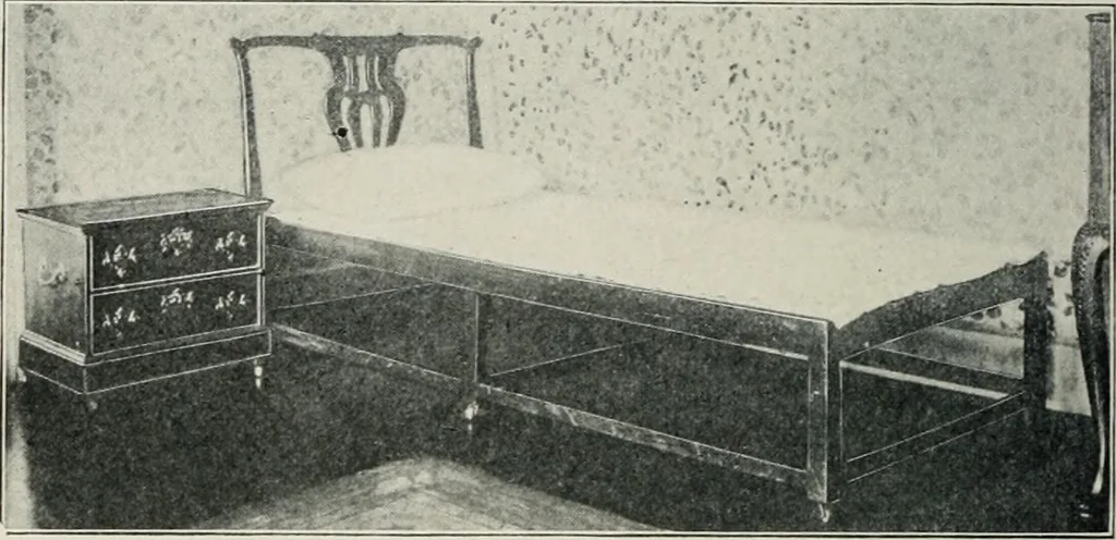 An illustration from Furniture of the olden time, 1913, leaf 85