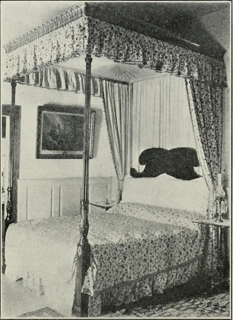 An illustration from Furniture of the olden time, 1913, leaf 90