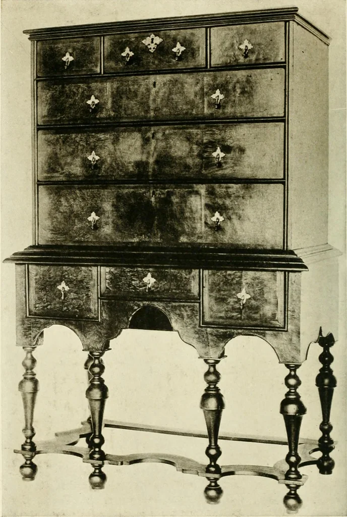 An illustration from Furniture of the Pilgrim century, 1620-1720, including colonial utensils and hardware, 1910, leaf 100