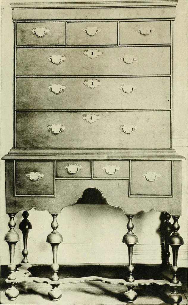 An illustration from Furniture of the Pilgrim century, 1620-1720, including colonial utensils and hardware, 1910, leaf 101