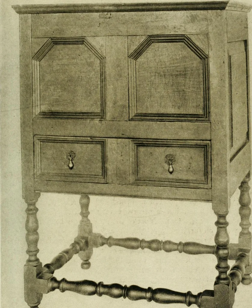 An illustration from Furniture of the Pilgrim century, 1620-1720, including colonial utensils and hardware, 1910, leaf 109