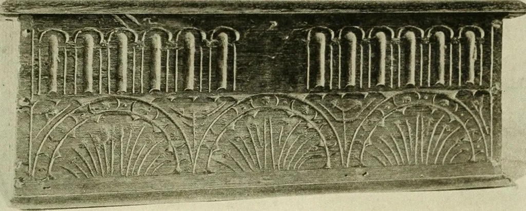 An illustration from Furniture of the Pilgrim century, 1620-1720, including colonial utensils and hardware, 1910, leaf 117