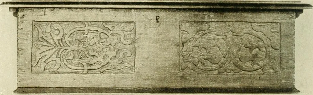 An illustration from Furniture of the Pilgrim century, 1620-1720, including colonial utensils and hardware, 1910, leaf 118