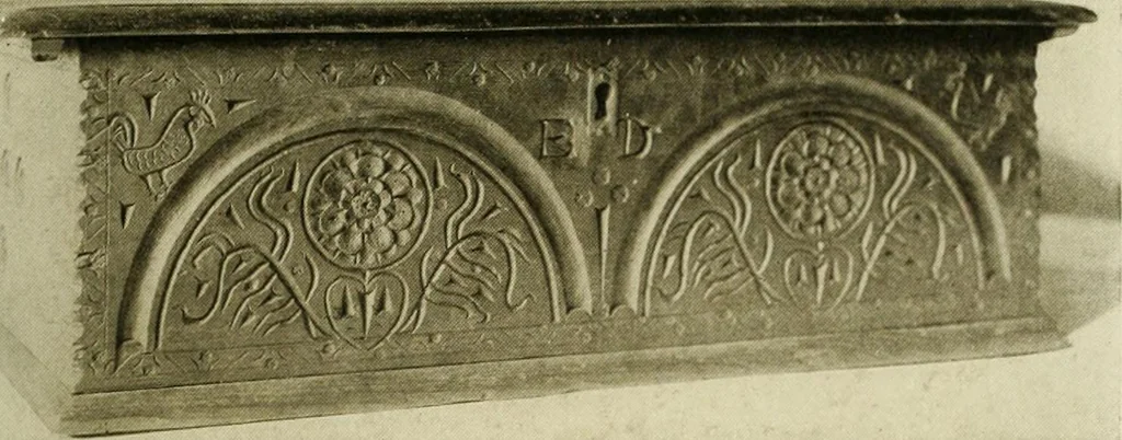 An illustration from Furniture of the Pilgrim century, 1620-1720, including colonial utensils and hardware, 1910, leaf 119