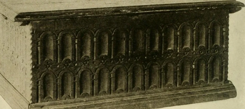 An illustration from Furniture of the Pilgrim century, 1620-1720, including colonial utensils and hardware, 1910, leaf 120