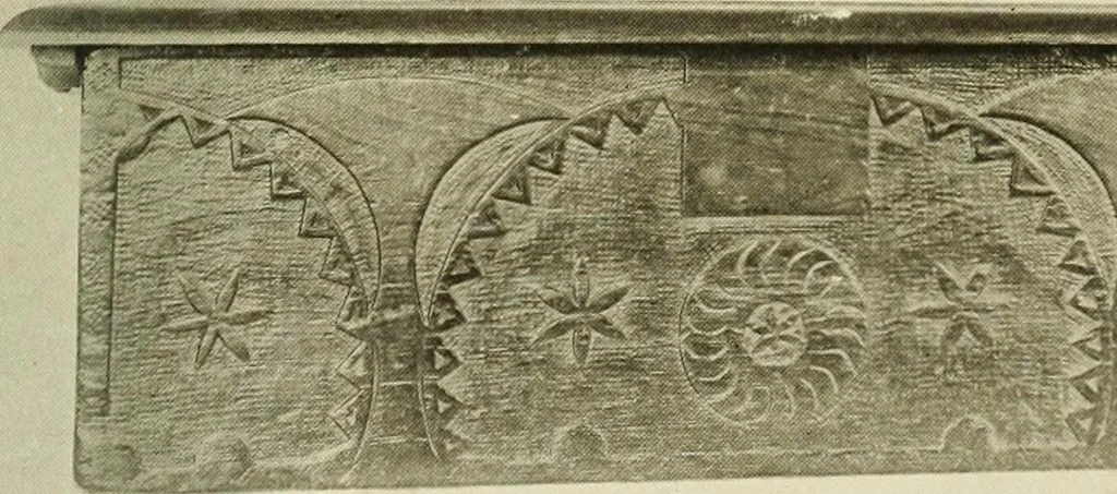 An illustration from Furniture of the Pilgrim century, 1620-1720, including colonial utensils and hardware, 1910, leaf 121