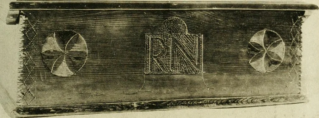 An illustration from Furniture of the Pilgrim century, 1620-1720, including colonial utensils and hardware, 1910, leaf 123