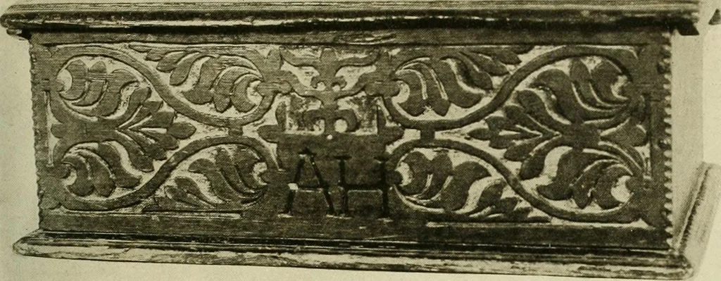 An illustration from Furniture of the Pilgrim century, 1620-1720, including colonial utensils and hardware, 1910, leaf 125