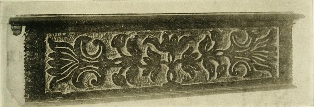 An illustration from Furniture of the Pilgrim century, 1620-1720, including colonial utensils and hardware, 1910, leaf 125