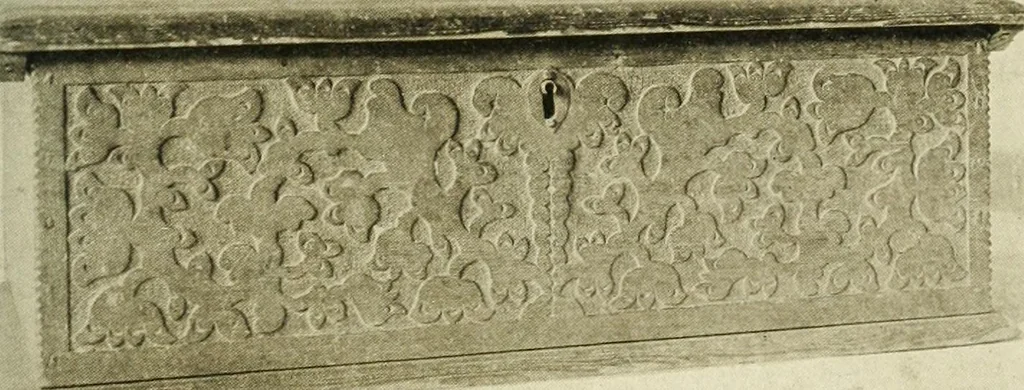 An illustration from Furniture of the Pilgrim century, 1620-1720, including colonial utensils and hardware, 1910, leaf 127