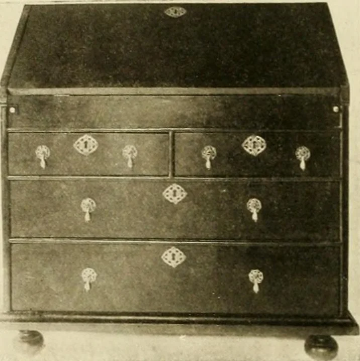 An illustration from Furniture of the Pilgrim century, 1620-1720, including colonial utensils and hardware, 1910, leaf 132