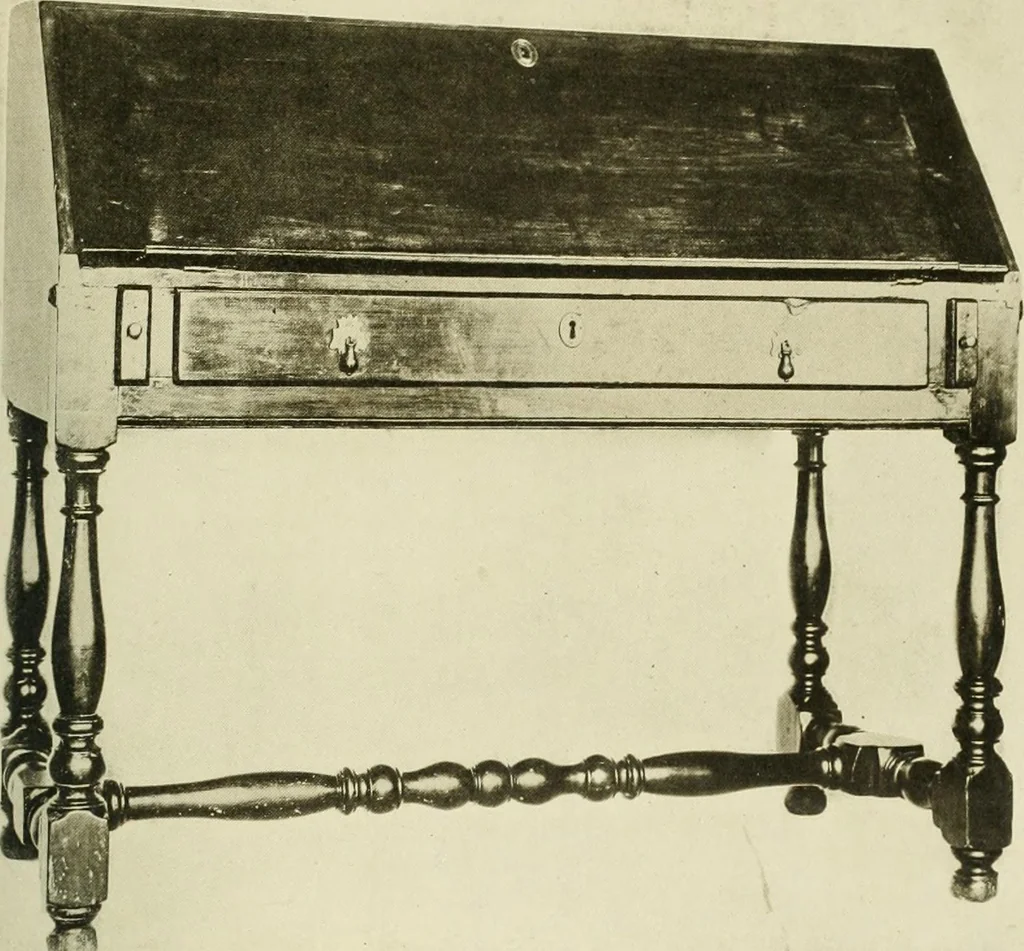 An illustration from Furniture of the Pilgrim century, 1620-1720, including colonial utensils and hardware, 1910, leaf 133