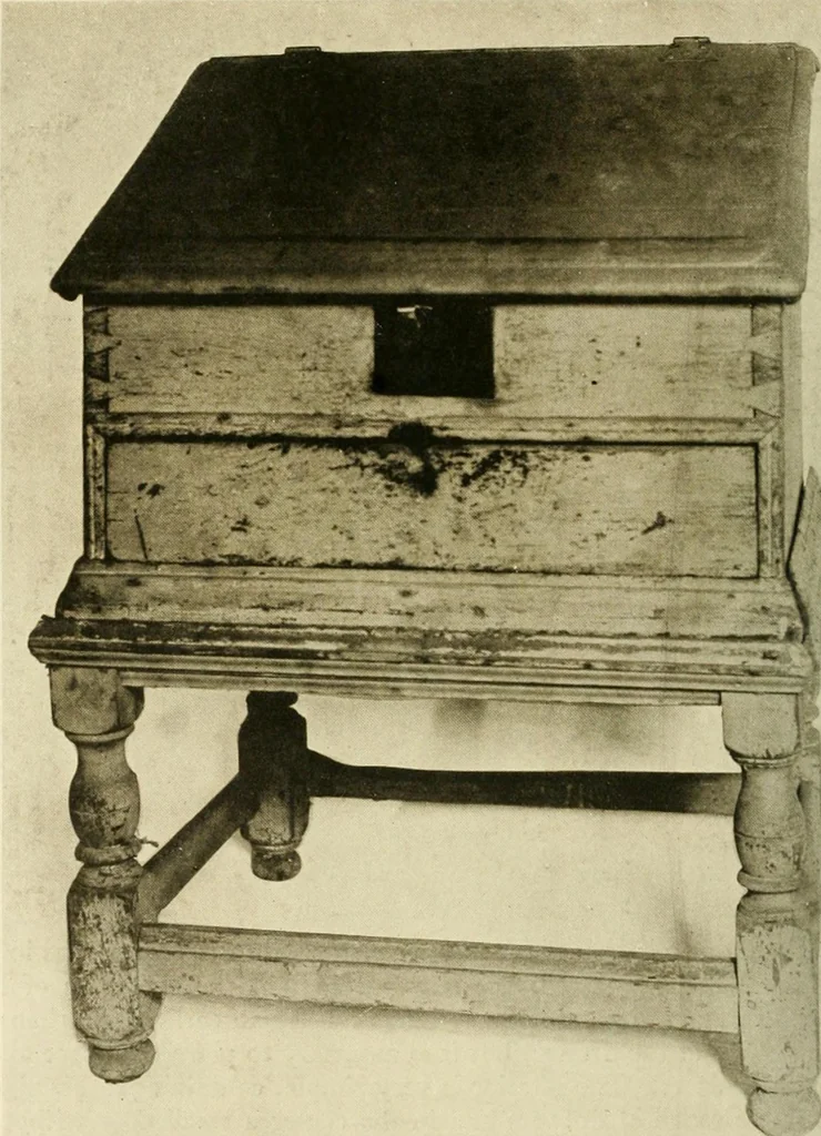 An illustration from Furniture of the Pilgrim century, 1620-1720, including colonial utensils and hardware, 1910, leaf 134