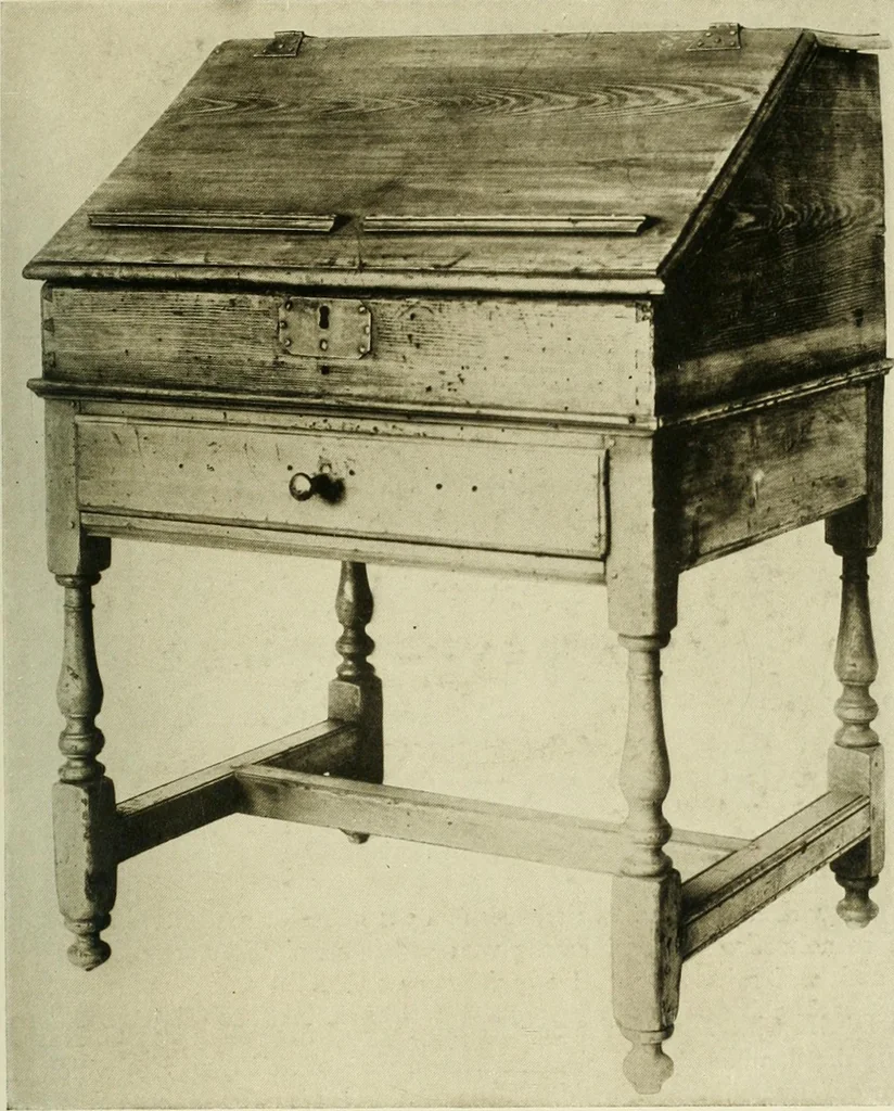 An illustration from Furniture of the Pilgrim century, 1620-1720, including colonial utensils and hardware, 1910, leaf 135