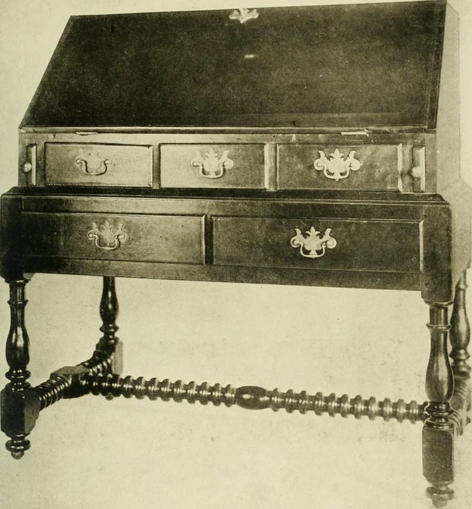 An illustration from Furniture of the Pilgrim century, 1620-1720, including colonial utensils and hardware, 1910, leaf 137