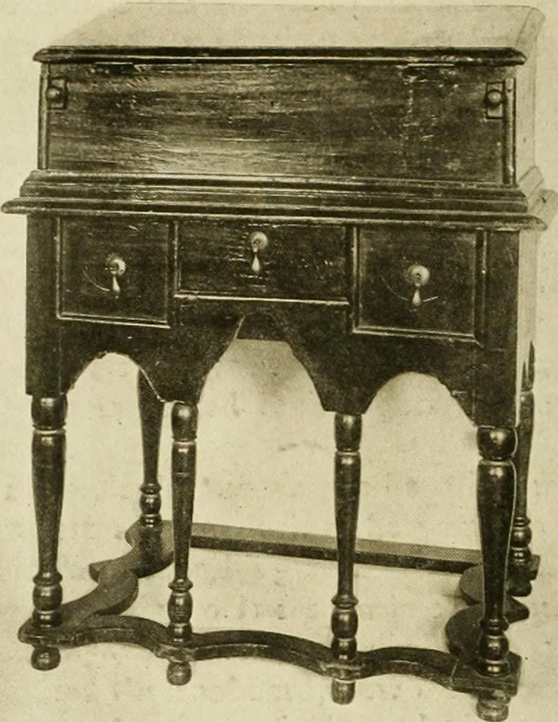 An illustration from Furniture of the Pilgrim century, 1620-1720, including colonial utensils and hardware, 1910, leaf 140